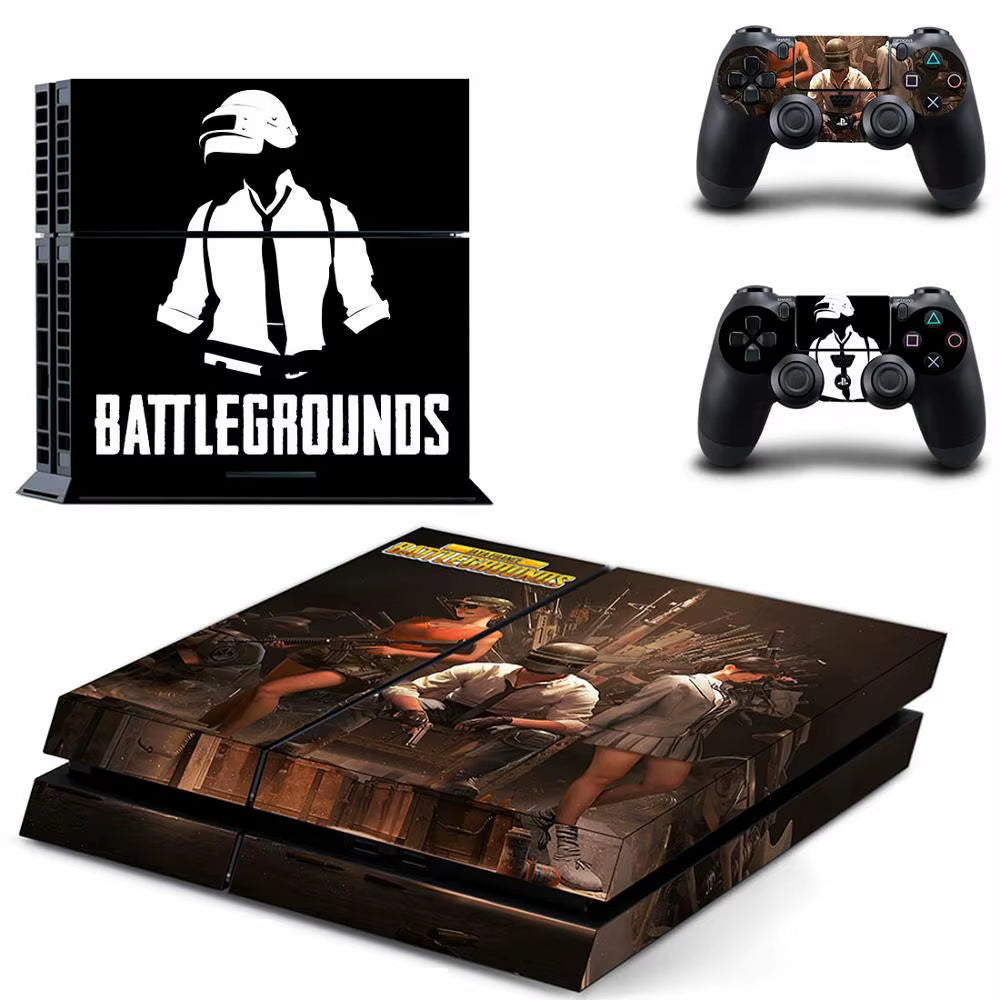 🔥 PUBG PS4 Skin – Hochwertiger Vinyl-Aufkleber für Konsole & Controller 🎮