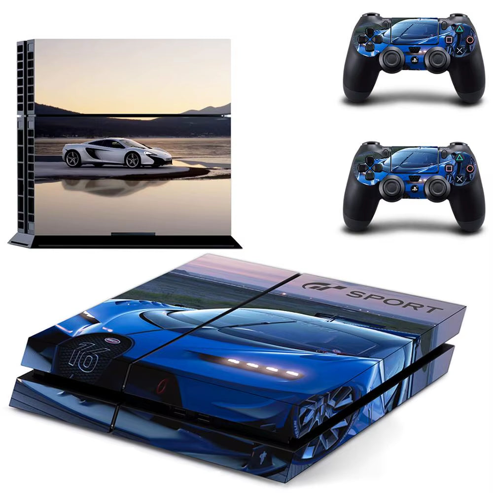 🔥 Gran Turismo 7 PS4 Skin – Hochwertiger Vinyl-Aufkleber für Konsole & Controller 🎮