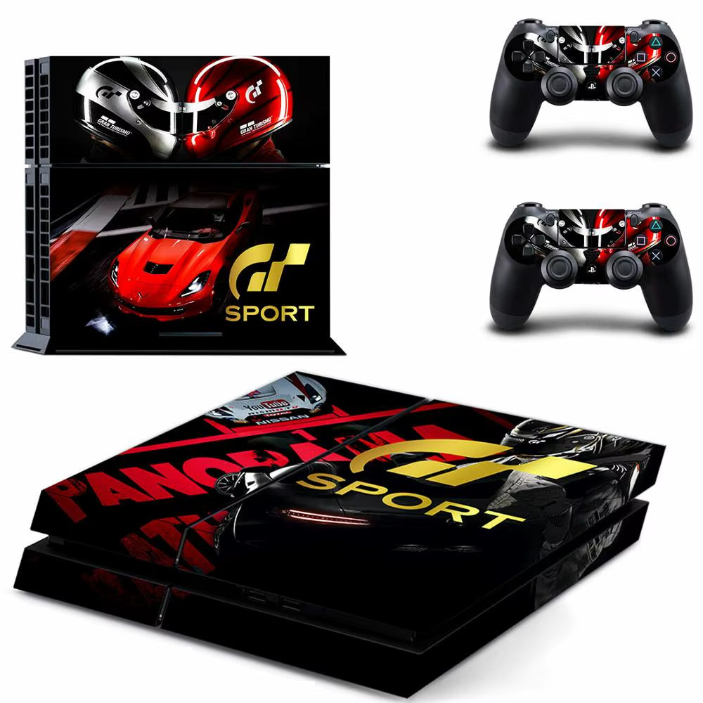 🔥 Gran Turismo 7 PS4 Skin – Hochwertiger Vinyl-Aufkleber für Konsole & Controller 🎮