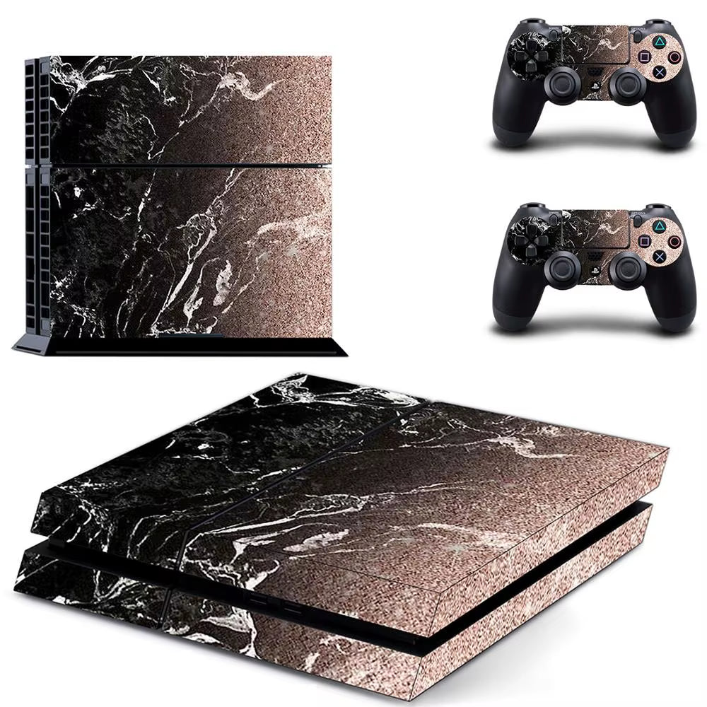 🔥 Marmor PS4 Skin – Hochwertiger Vinyl-Aufkleber für Konsole & Controller 🎮