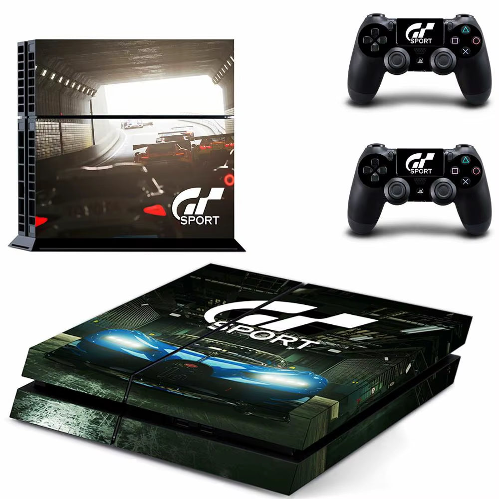 🔥 Gran Turismo 7 PS4 Skin – Hochwertiger Vinyl-Aufkleber für Konsole & Controller 🎮