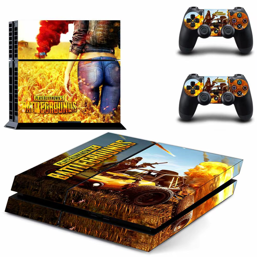 🔥 PUBG PS4 Skin – Hochwertiger Vinyl-Aufkleber für Konsole & Controller 🎮