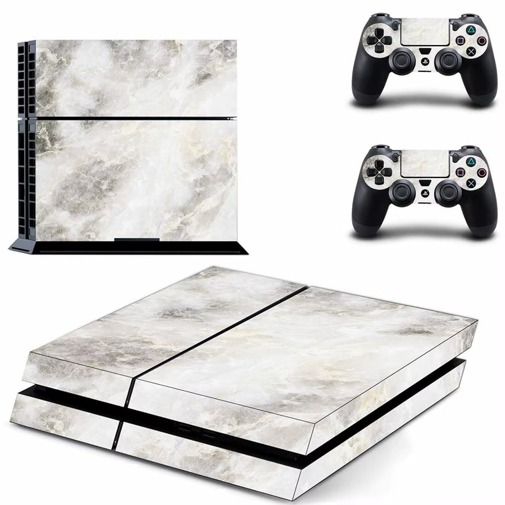 🔥 Marmor PS4 Skin – Hochwertiger Vinyl-Aufkleber für Konsole & Controller 🎮