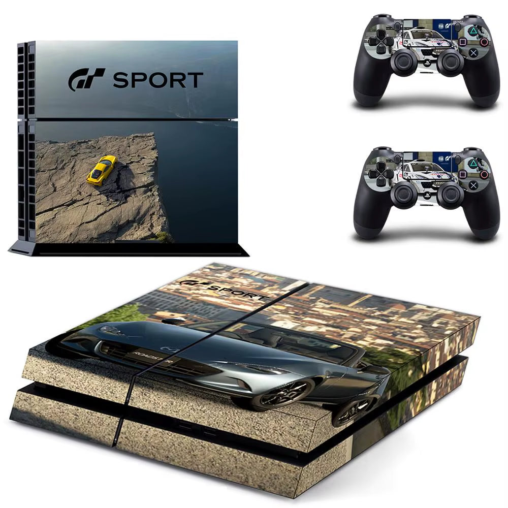 🔥 Gran Turismo 7 PS4 Skin – Hochwertiger Vinyl-Aufkleber für Konsole & Controller 🎮