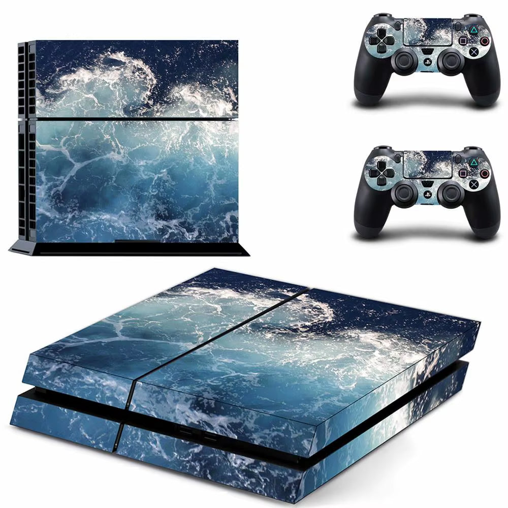 🔥 Marmor PS4 Skin – Hochwertiger Vinyl-Aufkleber für Konsole & Controller 🎮