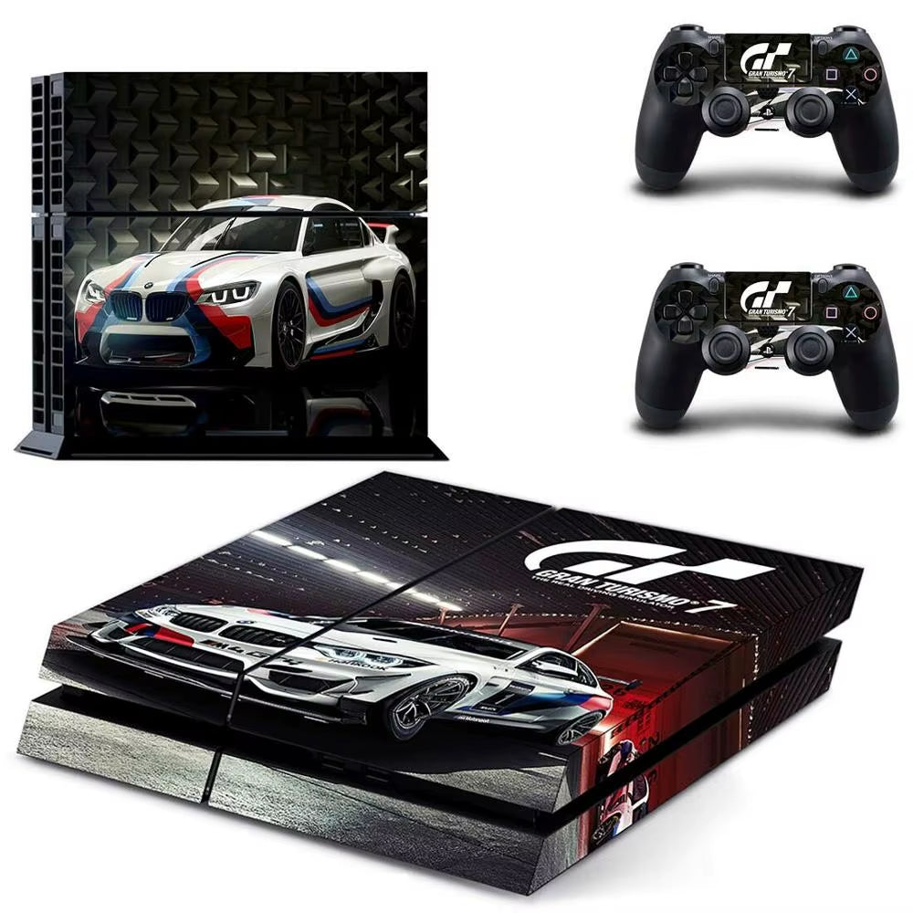 🔥 Gran Turismo 7 PS4 Skin – Hochwertiger Vinyl-Aufkleber für Konsole & Controller 🎮