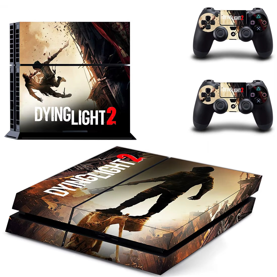 🔥 Dying Light PS4 Skin – Hochwertiger Vinyl-Aufkleber für Konsole & Controller 🎮
