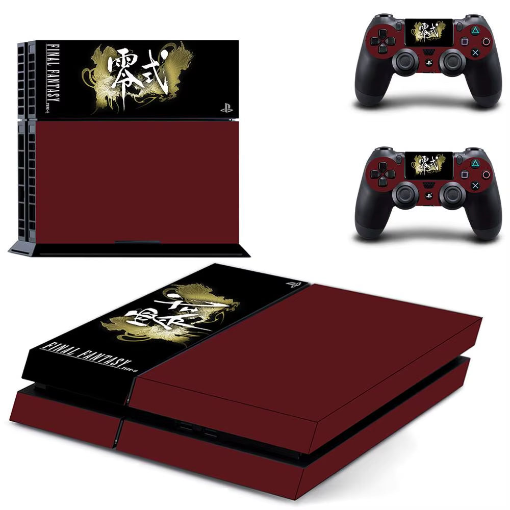 🔥 Final Fantasy 7 PS4 Skin – Epischer Vinyl-Aufkleber für Konsole & Controller 🎮