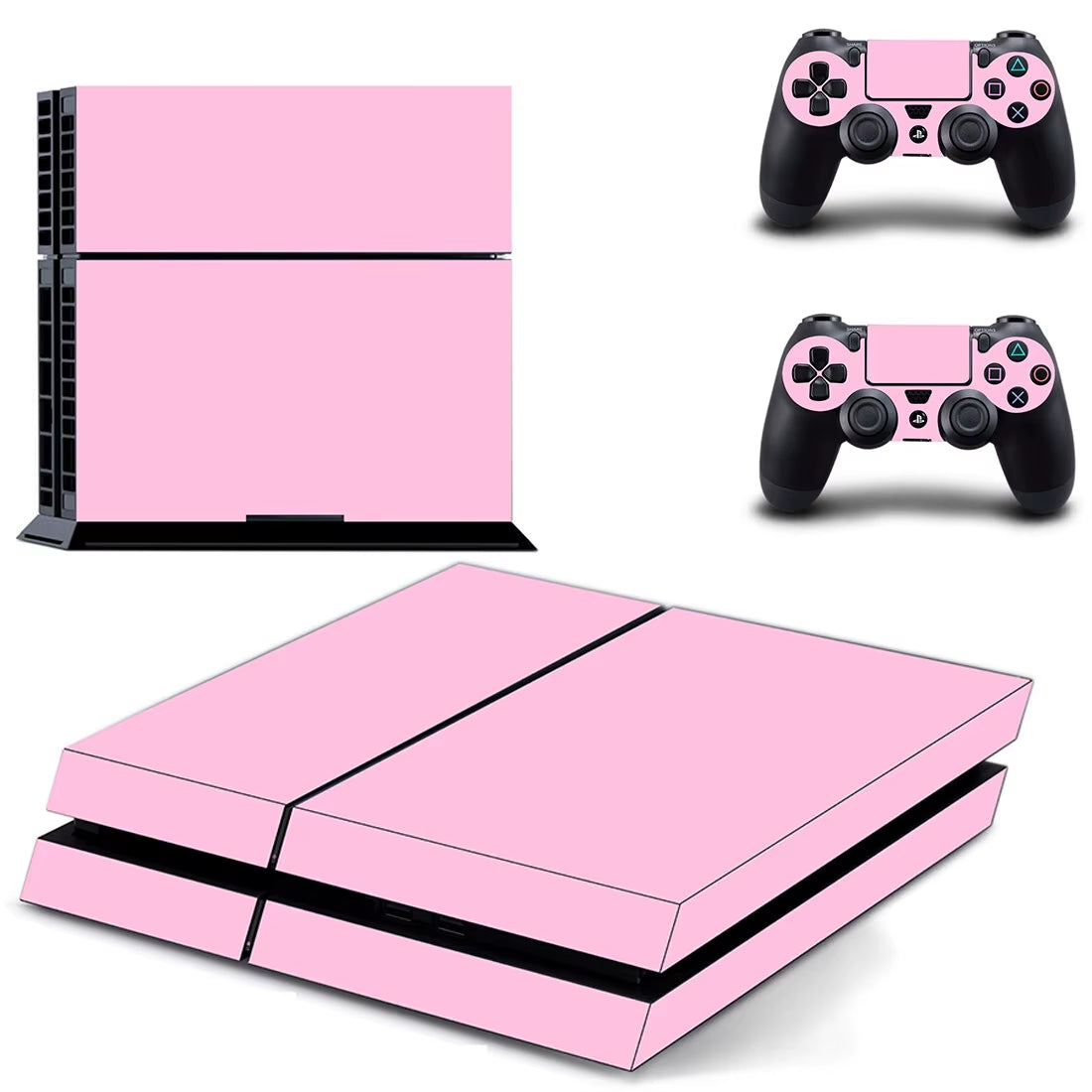 🌸 Pink PS4 Skin – Stilvoller Vinyl-Aufkleber für Konsole & Controller 🎀