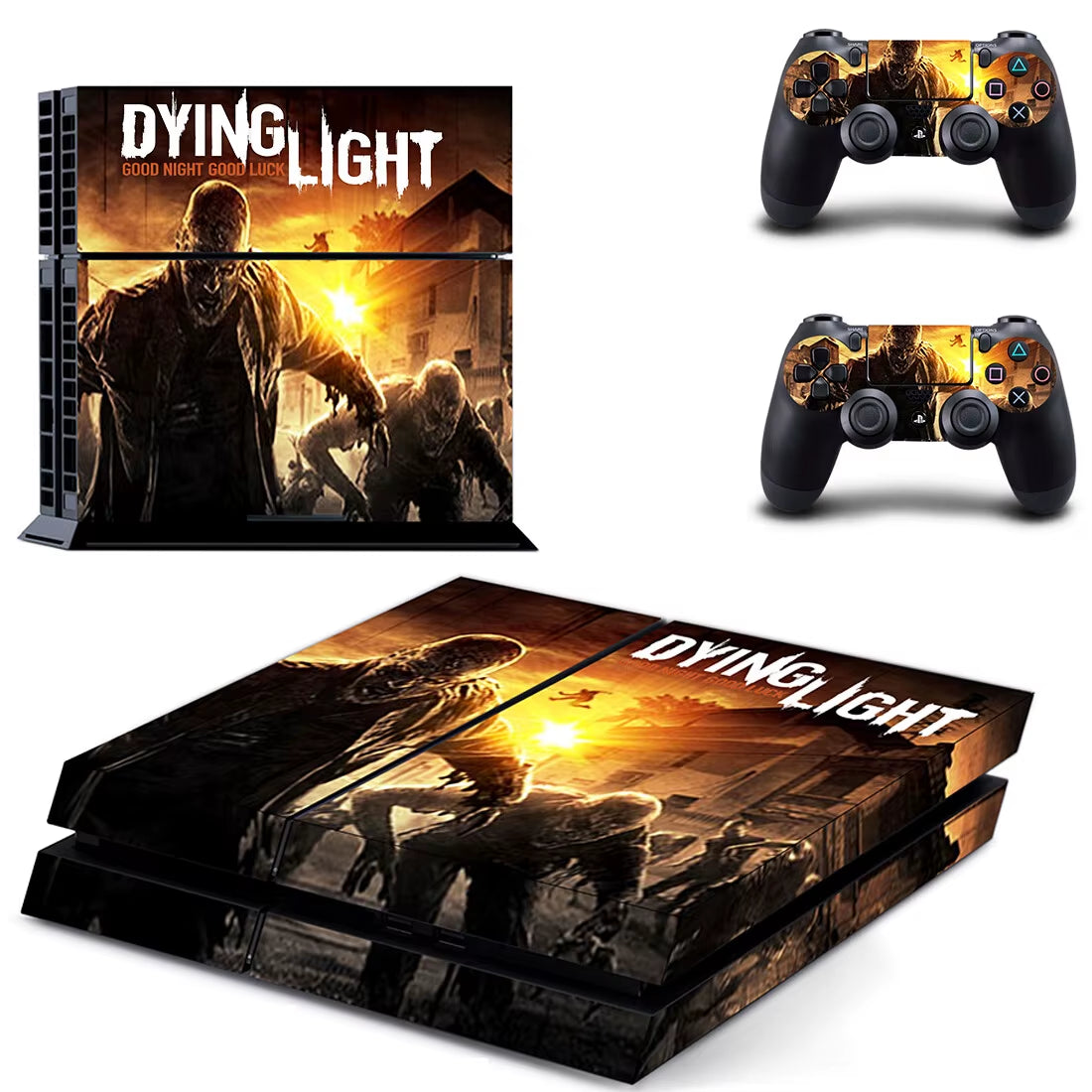 🔥 Dying Light PS4 Skin – Hochwertiger Vinyl-Aufkleber für Konsole & Controller 🎮