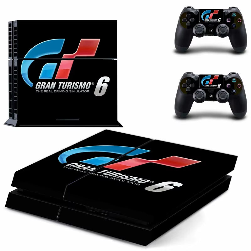 🔥 Gran Turismo 7 PS4 Skin – Hochwertiger Vinyl-Aufkleber für Konsole & Controller 🎮