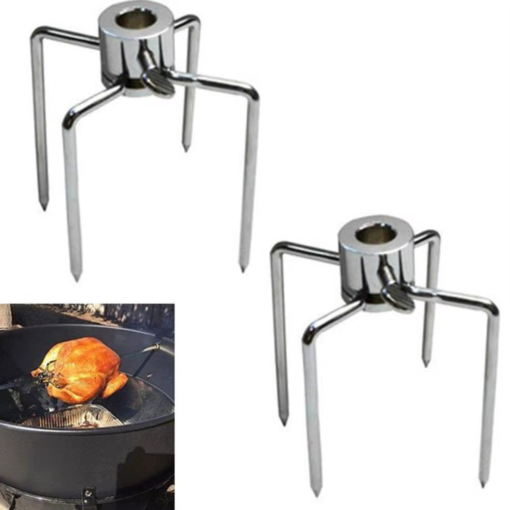 Edelstahl Hähnchenhalter für Grill & Ofen – Vertikaler Brathalter für BBQ, Smoker & Drehspieß