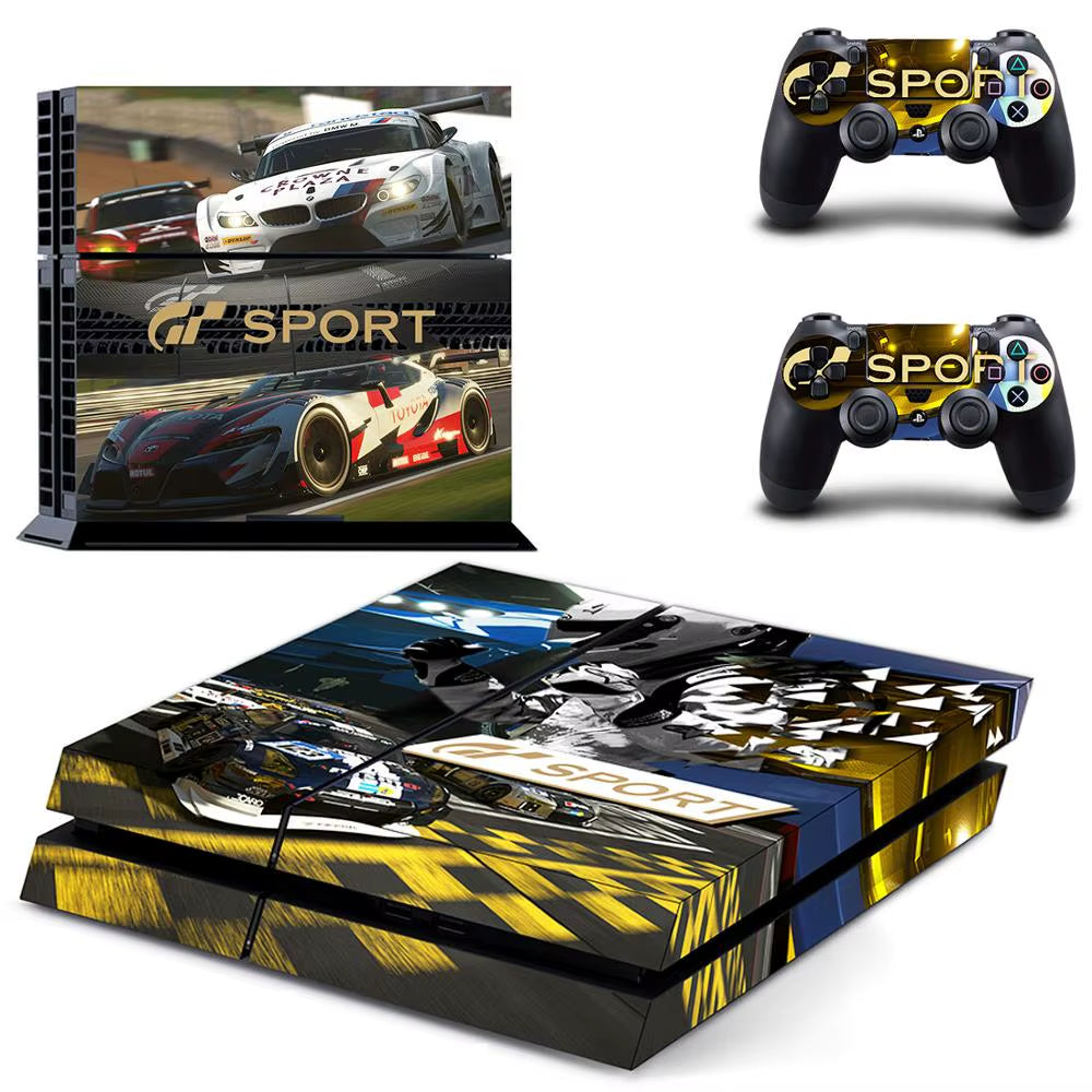 🔥 Gran Turismo 7 PS4 Skin – Hochwertiger Vinyl-Aufkleber für Konsole & Controller 🎮