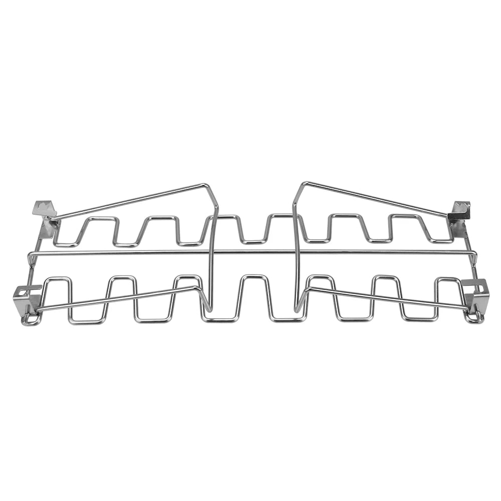 Antihaft BBQ Hähnchenschenkel-Halter – Edelstahl Grillgestell für 12 Keulen | Perfekt für Backofen & Grill