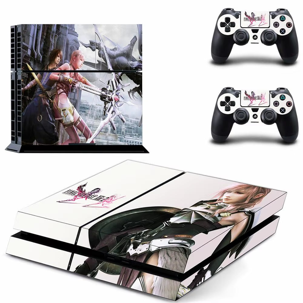 🔥 Final Fantasy 7 PS4 Skin – Epischer Vinyl-Aufkleber für Konsole & Controller 🎮
