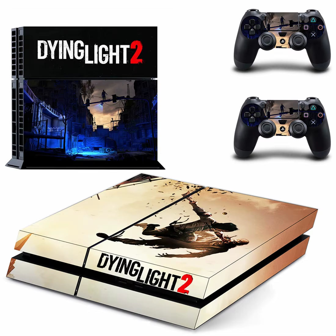 🔥 Dying Light PS4 Skin – Hochwertiger Vinyl-Aufkleber für Konsole & Controller 🎮