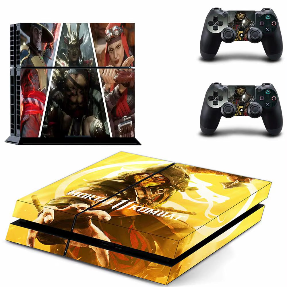 🔥 Mortal Kombat PS4 Skin – Hochwertiger Vinyl-Aufkleber für Konsole & Controller 🎮