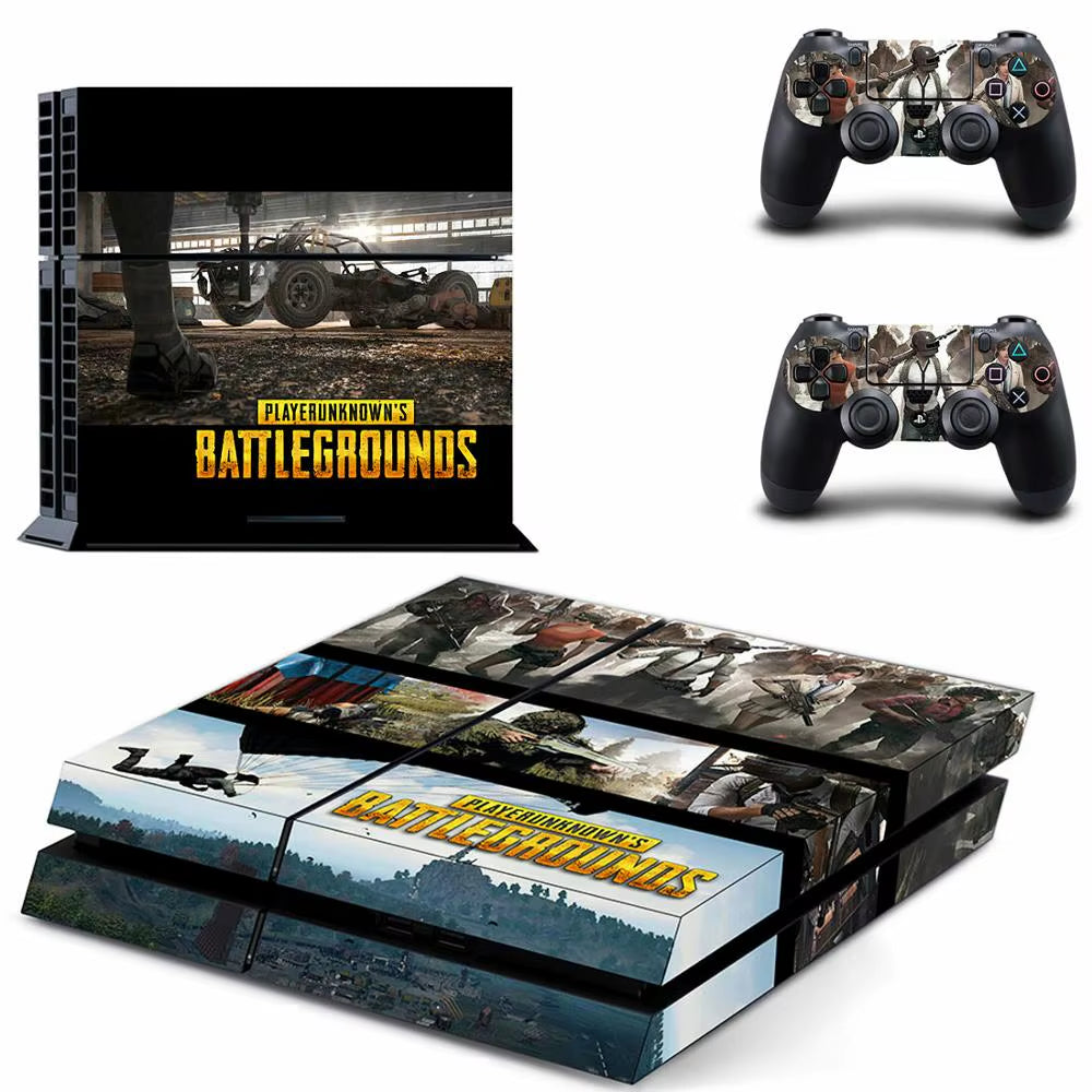🔥 PUBG PS4 Skin – Hochwertiger Vinyl-Aufkleber für Konsole & Controller 🎮