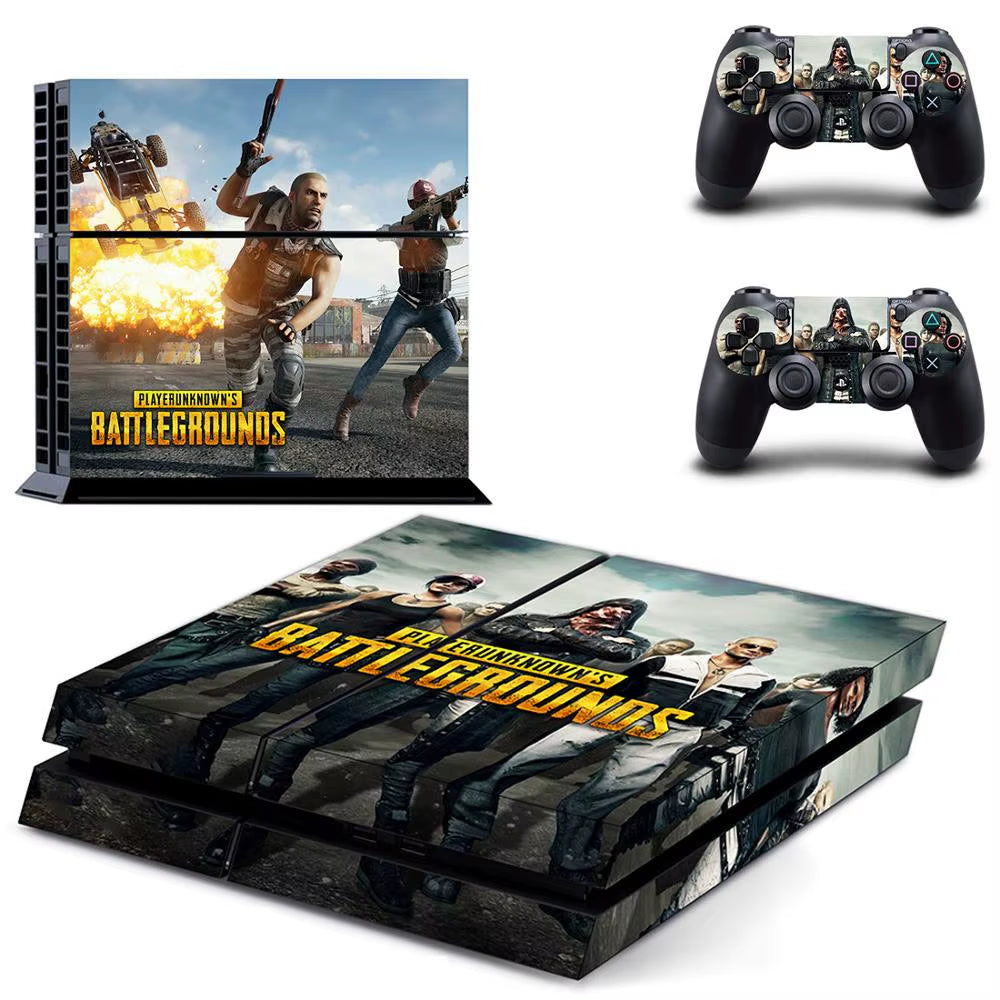 🔥 PUBG PS4 Skin – Hochwertiger Vinyl-Aufkleber für Konsole & Controller 🎮