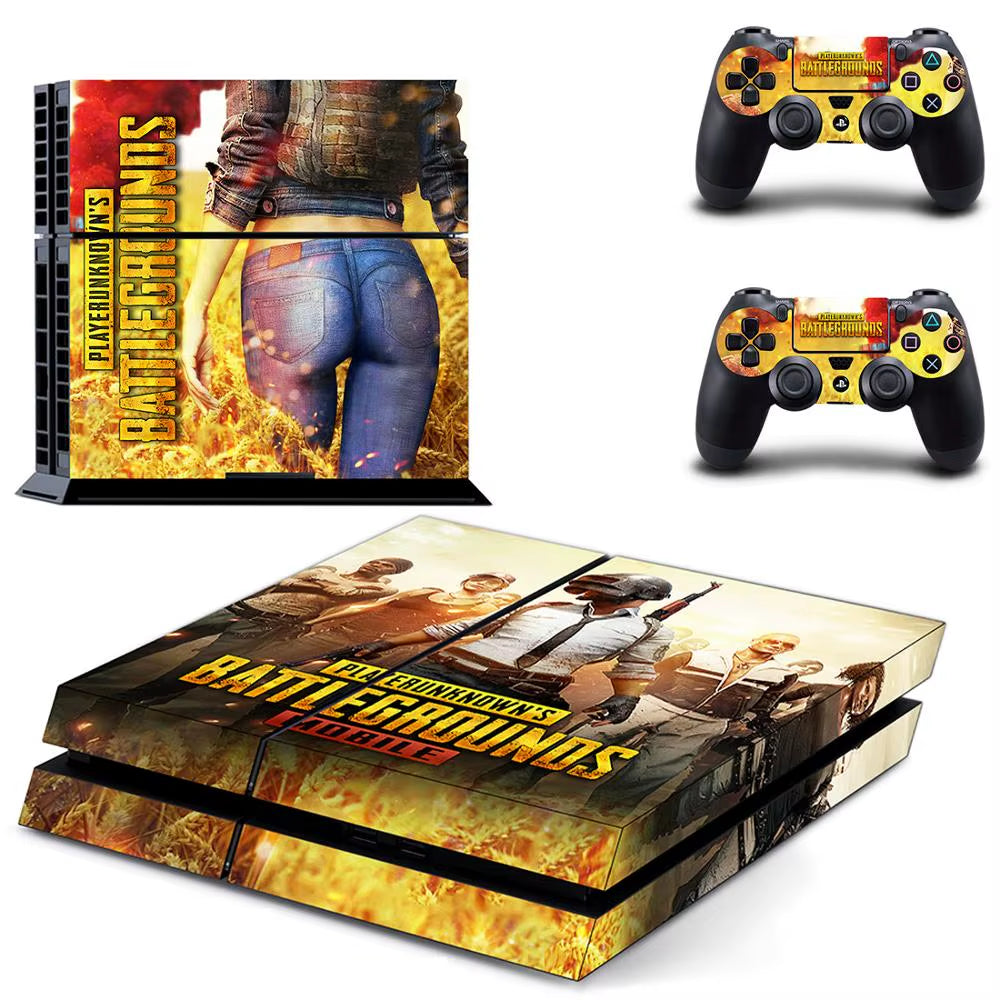 🔥 PUBG PS4 Skin – Hochwertiger Vinyl-Aufkleber für Konsole & Controller 🎮