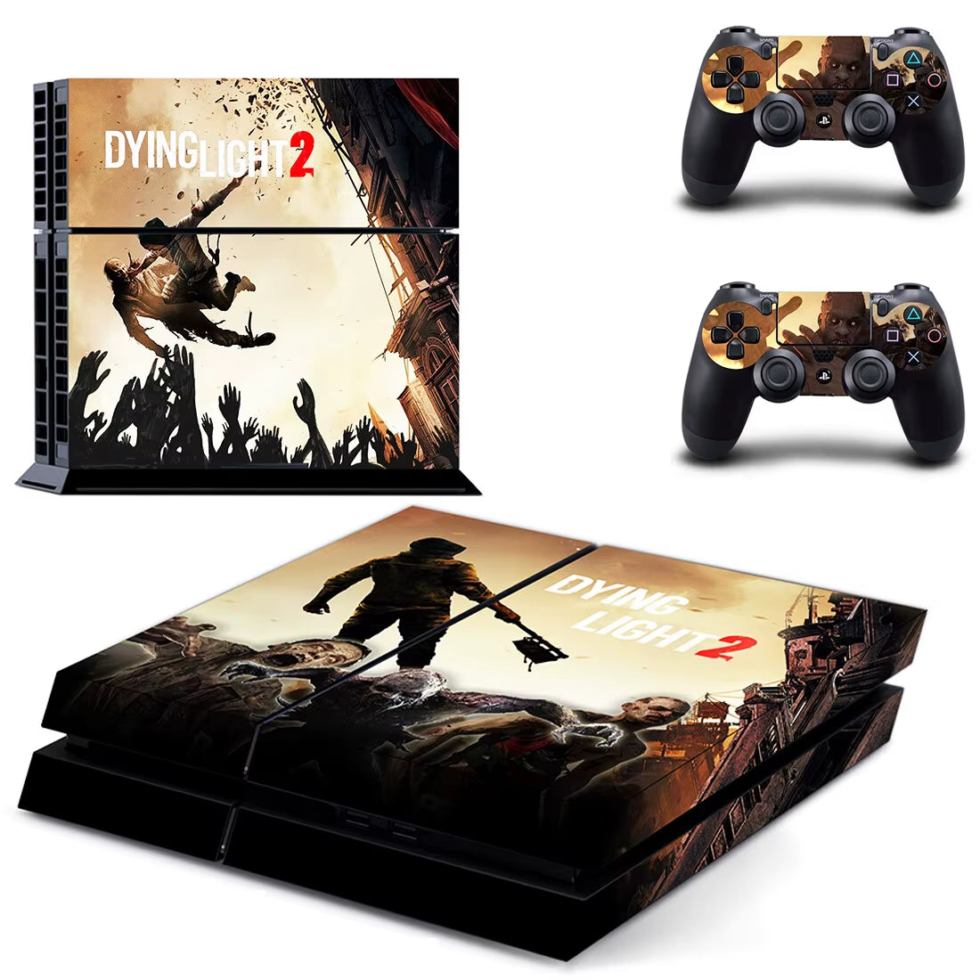 🔥 Dying Light PS4 Skin – Hochwertiger Vinyl-Aufkleber für Konsole & Controller 🎮