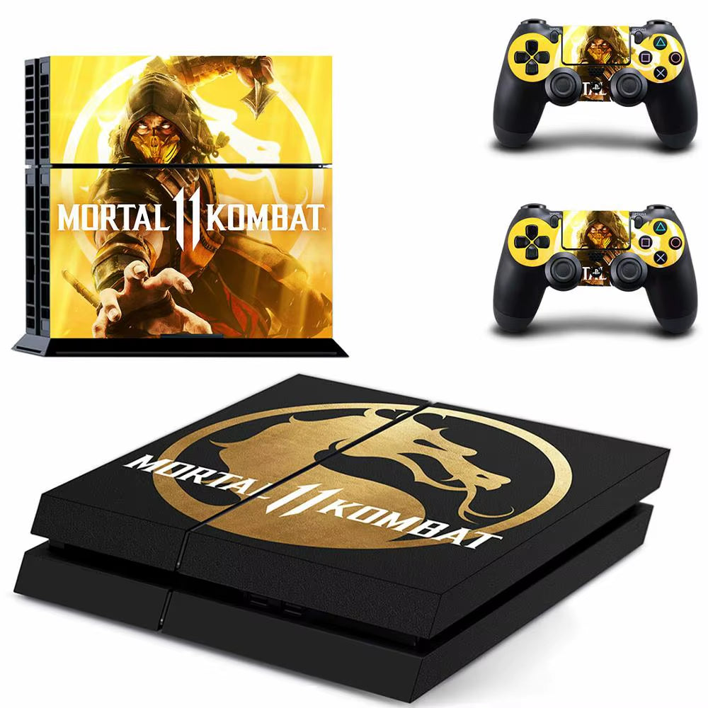 🔥 Mortal Kombat PS4 Skin – Hochwertiger Vinyl-Aufkleber für Konsole & Controller 🎮