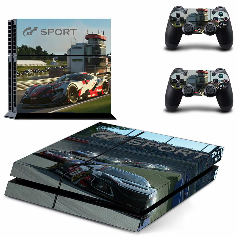 🔥 Gran Turismo 7 PS4 Skin – Hochwertiger Vinyl-Aufkleber für Konsole & Controller 🎮