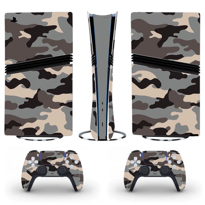 PS5 Pro Skin – Tarnmuster Vinyl-Aufkleber für Konsole & Controller | Schutz & Stil