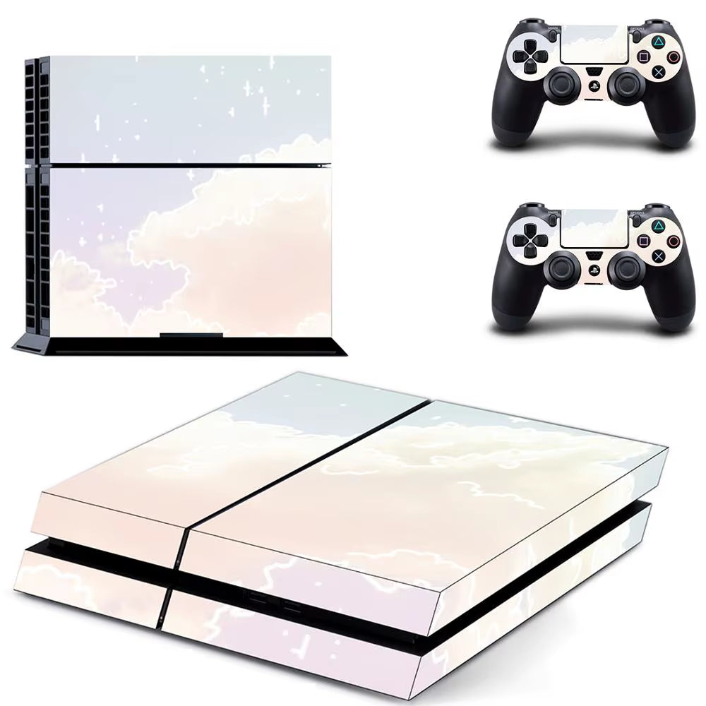 🌌 Starry Sky PS4 Skin – Traumhafter Vinyl-Aufkleber für Konsole & Controller ✨