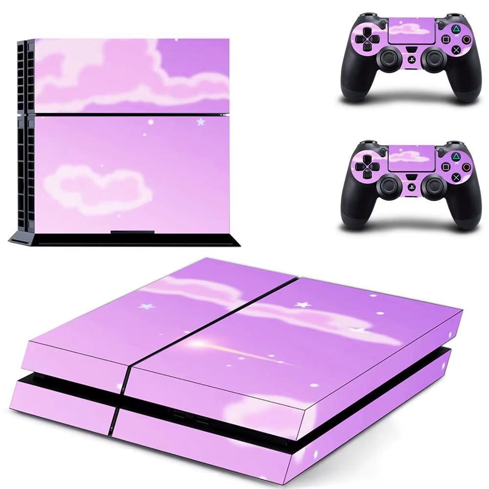 🌌 Starry Sky PS4 Skin – Traumhafter Vinyl-Aufkleber für Konsole & Controller ✨