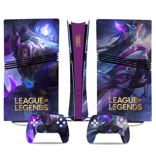 🎮 Premium Vinyl Sticker für PS5 Pro Digital Edition – League of Legends Design 🔥
