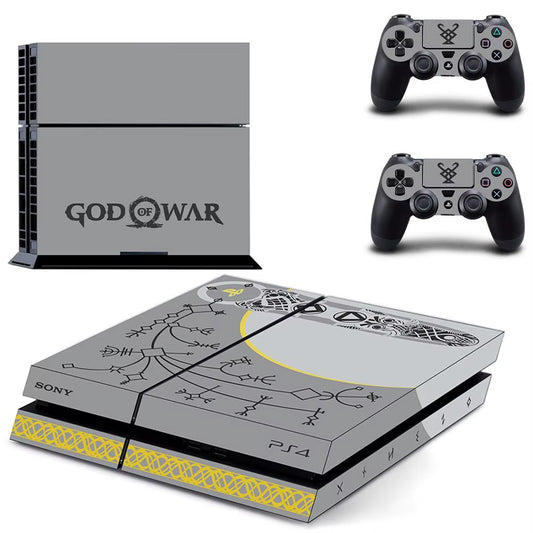 🔥 God of War PS4 Skin – Epischer Vinyl-Aufkleber für Konsole & Controller 🎮