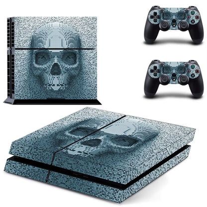 Skull PS4 Stickers Play Station 4 Skin PS 4 Sticker Decal Cover for Playstation 4 PS4 Console & Controller Skins Vinyl