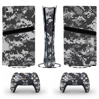 PS5 Pro Skin – Tarnmuster Vinyl-Aufkleber für Konsole & Controller | Schutz & Stil