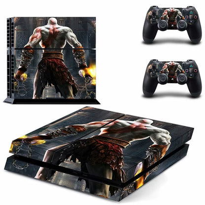 🔥 God of War PS4 Skin – Epischer Vinyl-Aufkleber für Konsole & Controller 🎮