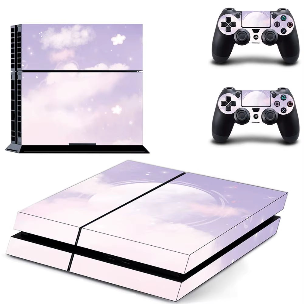🌌 Starry Sky PS4 Skin – Traumhafter Vinyl-Aufkleber für Konsole & Controller ✨