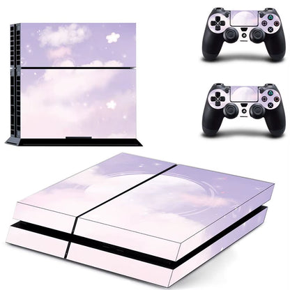 🌌 Starry Sky PS4 Skin – Traumhafter Vinyl-Aufkleber für Konsole & Controller ✨