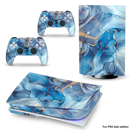 Blue Marble Art – Vinyl Skin für PS5 Disk Edition | Eleganter Look für Design-Liebhaber ✨