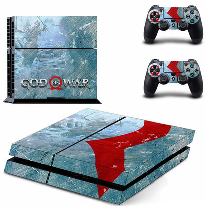 🔥 God of War PS4 Skin – Epischer Vinyl-Aufkleber für Konsole & Controller 🎮