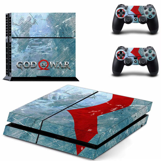 🔥 God of War PS4 Skin – Epischer Vinyl-Aufkleber für Konsole & Controller 🎮