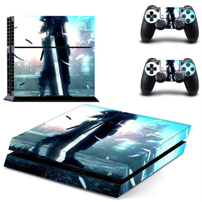 🔥 Final Fantasy 7 PS4 Skin – Epischer Vinyl-Aufkleber für Konsole & Controller 🎮