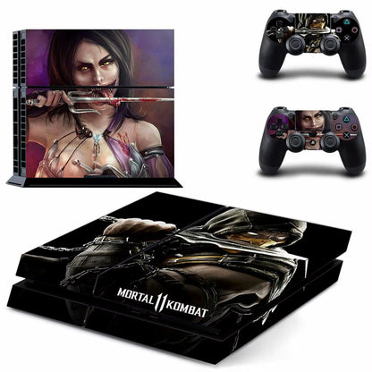 🔥 Mortal Kombat PS4 Skin – Hochwertiger Vinyl-Aufkleber für Konsole & Controller 🎮
