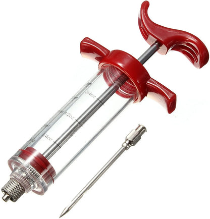BBQ Marinadenspritze – Fleisch-Injektor mit Nadel für Grill, Braten & Küche | 30ml Fassungsvermögen