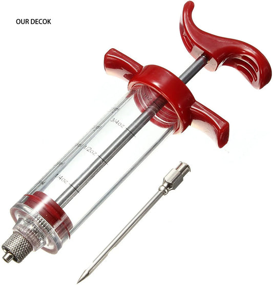BBQ Marinadenspritze – Fleisch-Injektor mit Nadel für Grill, Braten & Küche | 30ml Fassungsvermögen