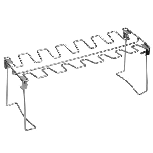 Antihaft BBQ Hähnchenschenkel-Halter – Edelstahl Grillgestell für 12 Keulen | Perfekt für Backofen & Grill