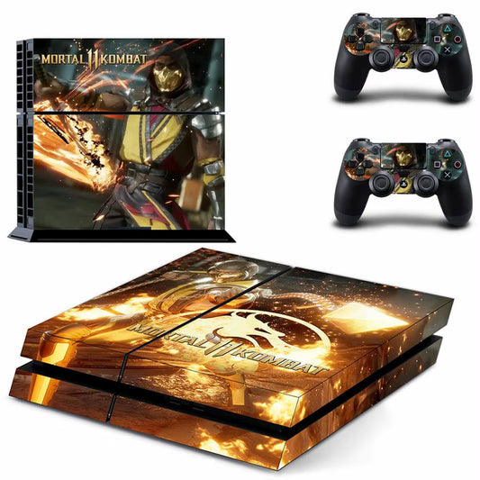🔥 Mortal Kombat PS4 Skin – Hochwertiger Vinyl-Aufkleber für Konsole & Controller 🎮