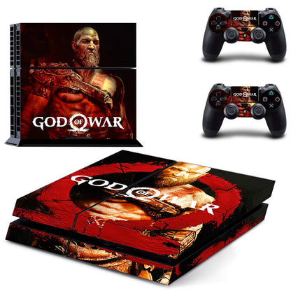 🔥 God of War PS4 Skin – Epischer Vinyl-Aufkleber für Konsole & Controller 🎮