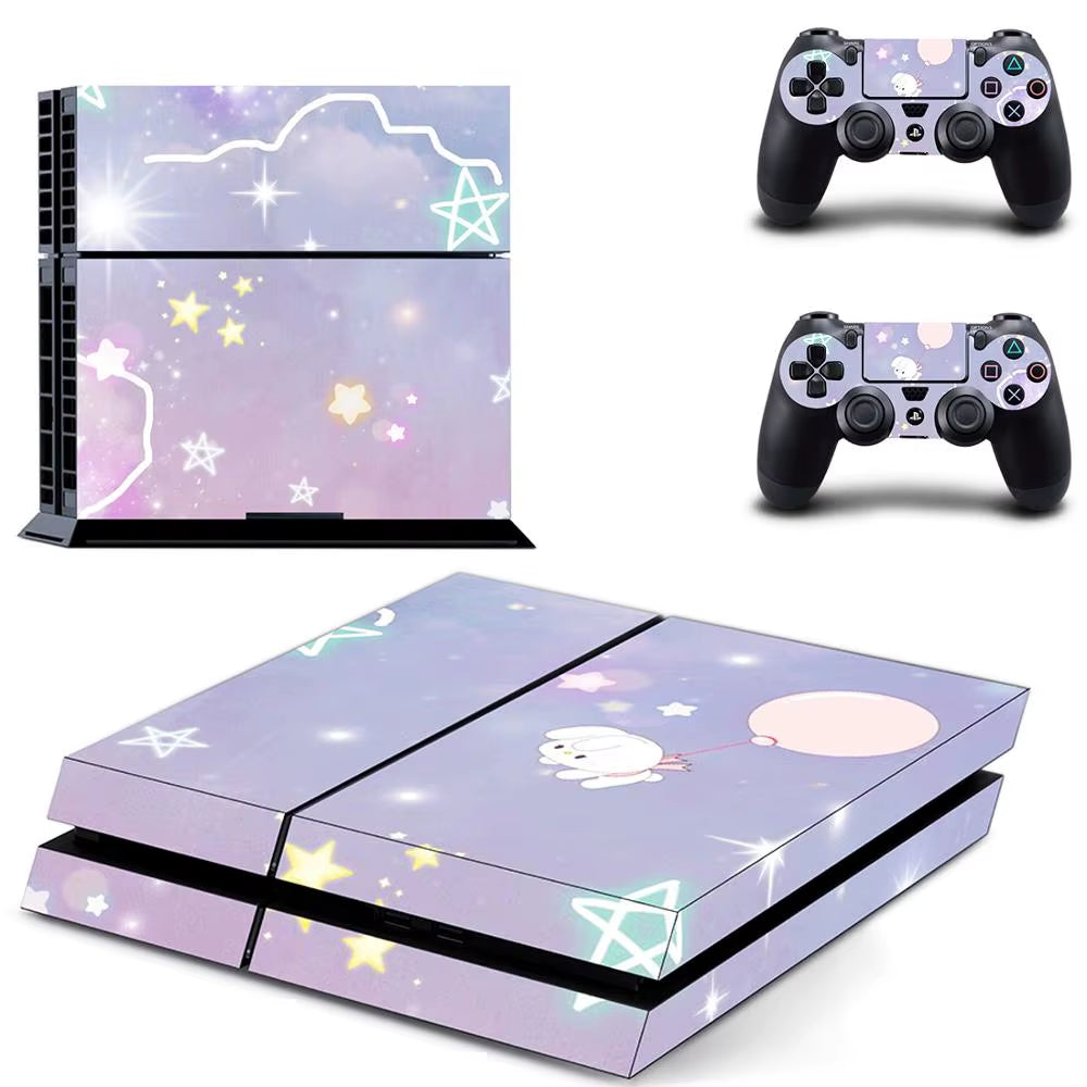 🌌 Starry Sky PS4 Skin – Traumhafter Vinyl-Aufkleber für Konsole & Controller ✨