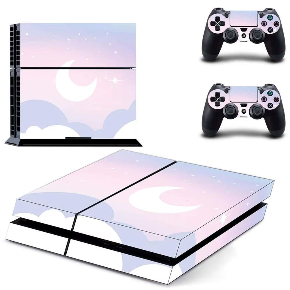 🌌 Starry Sky PS4 Skin – Traumhafter Vinyl-Aufkleber für Konsole & Controller ✨