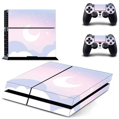 🌌 Starry Sky PS4 Skin – Traumhafter Vinyl-Aufkleber für Konsole & Controller ✨